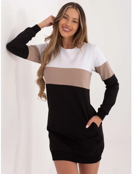 Šaty RV SK 5869.04 bílo-černé