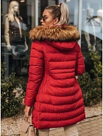 Dámská zimní bunda červená Dstreet model 21965768 - FashionStreet Dámská zimní bunda červená Dstreet model 21965768 - FashionStreet