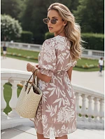 Šaty RIVIERA cappuccino FashionStreet EY2491 Šaty RIVIERA cappuccino FashionStreet EY2491