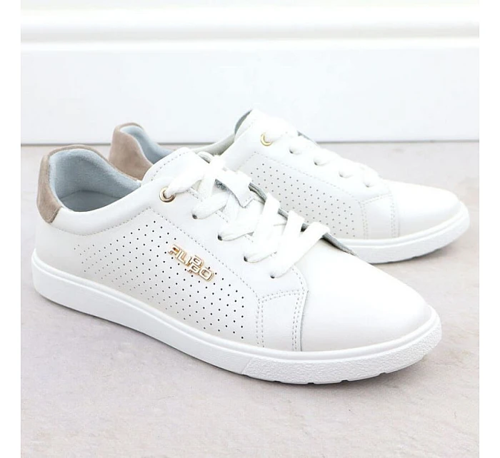 Filippo bílá kožená sportovní polobotka DP6738 Filippo bílá kožená sportovní polobotka DP6738