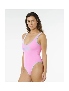 Dámský kostým RIP CURL Surf Puff 1 Piece, růžový