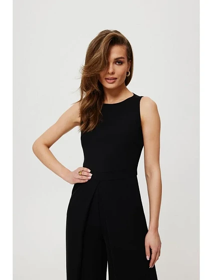 model 19678624 Kombinéza se širokými nohavicemi černá - Makover