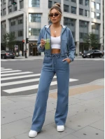 Dámský džínsový bomber modrý FashionStreet TY5603