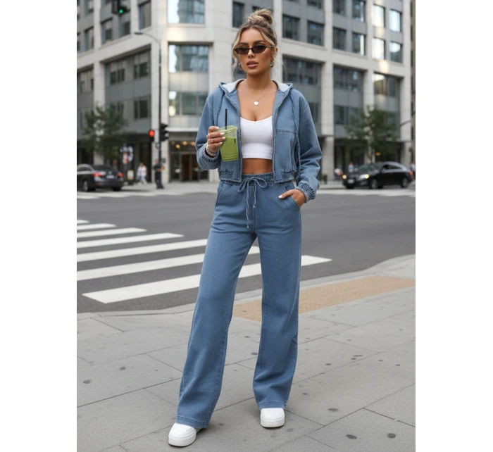 Dámský džínsový bomber modrý FashionStreet TY5603