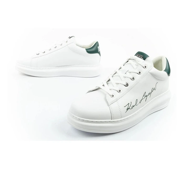 pánské tenisky model 22056007 z přírodní kůže bílé - Karl Lagerfeld