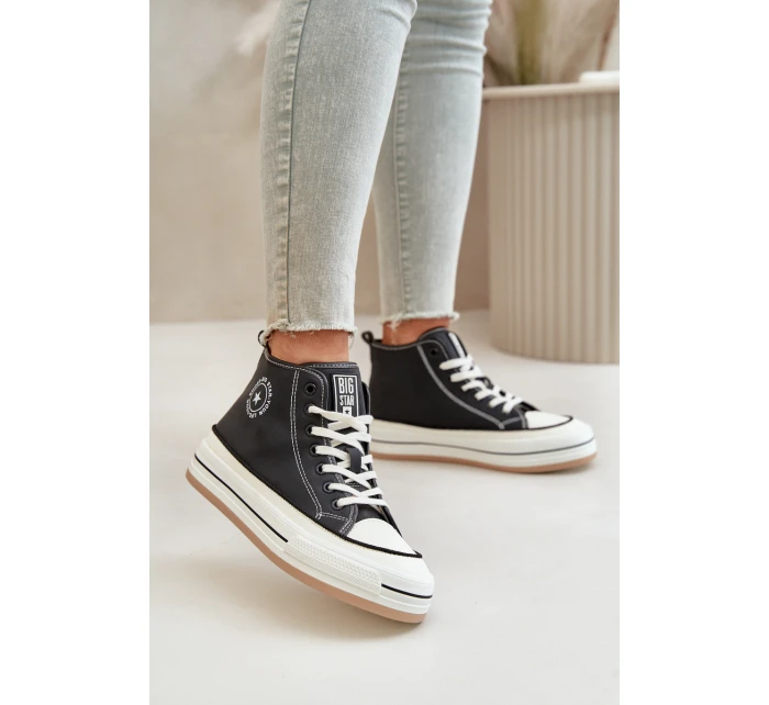Zateplené Dámské Tenisky Na Platformě Eko Kůže Big Star model 21669602 Černé - Big Star Shoes