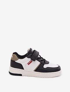 Dětské tenisky na suchý zip LEVI'S KICK SE VIRV0152S Bílomodré