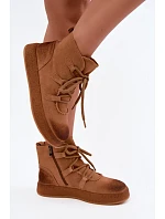 Zateplené kožené kozačky z přírodního nubuku Artiker 59C1128 Camel Zateplené kožené kozačky z přírodního nubuku Artiker 59C1128 Camel