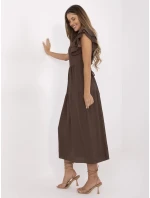 Šaty MI SK A2489.21 hnědé Šaty MI SK A2489.21 hnědé