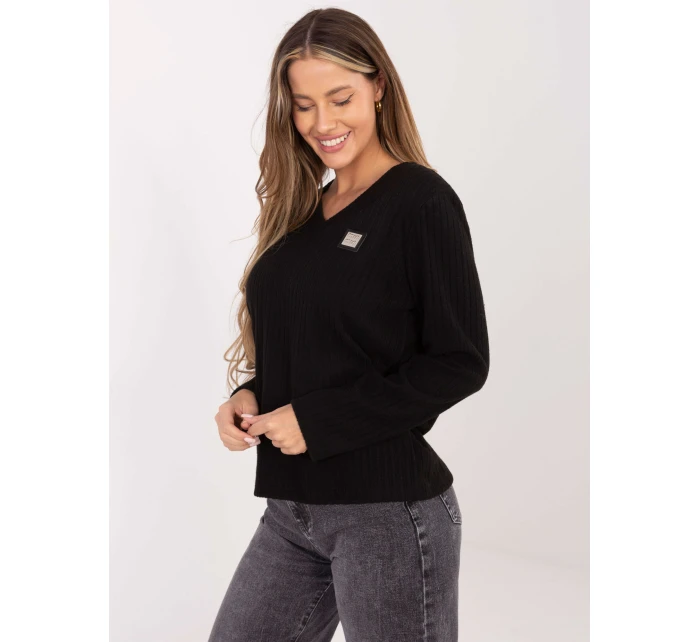 Jumper RV SW A1025.80 černý Jumper RV SW A1025.80 černý