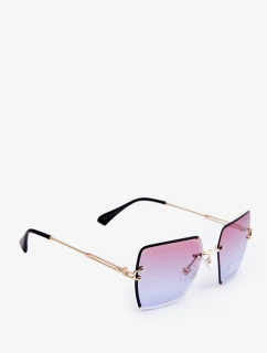 Dámské sluneční brýle se zastíněnými skly UV400 zlato-růžová