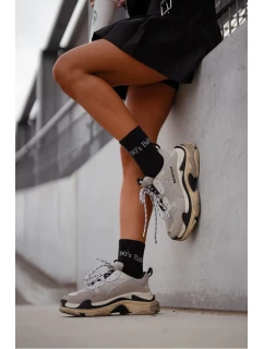 Dámské Ponožky S Nápisem 90's Baby Černé