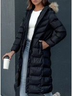 Dámský zimní kabát LUXWARM černý FashionStreet TY4374