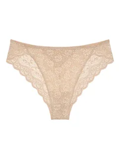 Dámské kalhotky Amourette Highleg Tai - YELLOW - sv. béžová 0026 - TRIUMPH