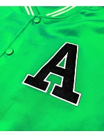 Pánská zelená baseballová mikina (8B1157-27) Pánská zelená baseballová mikina (8B1157-27)