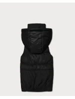 bezrękawnik damski z kapturem Goodlookin czarny model 22037928 - S'WEST