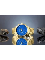 Pánské hodinky Giewont Chronograph Sapphire Gold Blue GW6310-B5