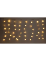 VÁNOČNÍ STROMEK SVĚTLA VENKOVNÍ / VNITŘNÍ SVĚTELNÝ ZÁVĚS 400 VEDL WW 200X200CM S DÁLKOVÝM OVLÁDÁNÍM TEPLÁ BÍLÁ