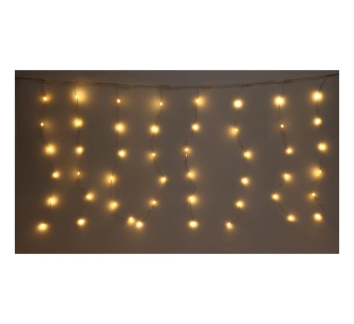 VÁNOČNÍ STROMEK SVĚTLA VENKOVNÍ / VNITŘNÍ SVĚTELNÝ ZÁVĚS 400 VEDL WW 200X200CM S DÁLKOVÝM OVLÁDÁNÍM TEPLÁ BÍLÁ