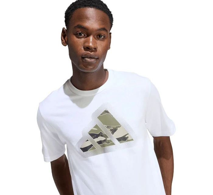 Pánské tričko adidas Camo Modern Logo Graphic T-shirt white JZ7493 pánské