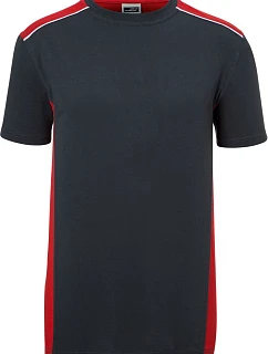 Daiber JN 860 Pánské pracovní tričko - Color 02.0860 carbon/red