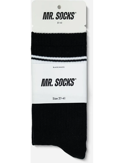 L Tenisové ponožky black/white model 22455876 - Mr. Socks L Tenisové ponožky black/white model 22455876 - Mr. Socks