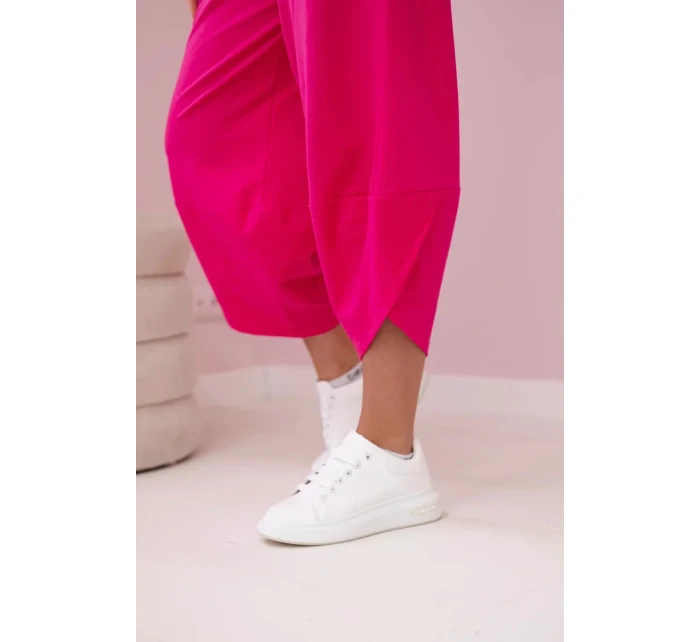 Bavlněná mikina kalhoty set fuchsie Bavlněná mikina kalhoty set fuchsie