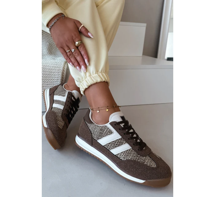 Sportovní tenisky Dámské Hnědé model 21919349 - Boto Sportovní tenisky Dámské Hnědé model 21919349 - Boto