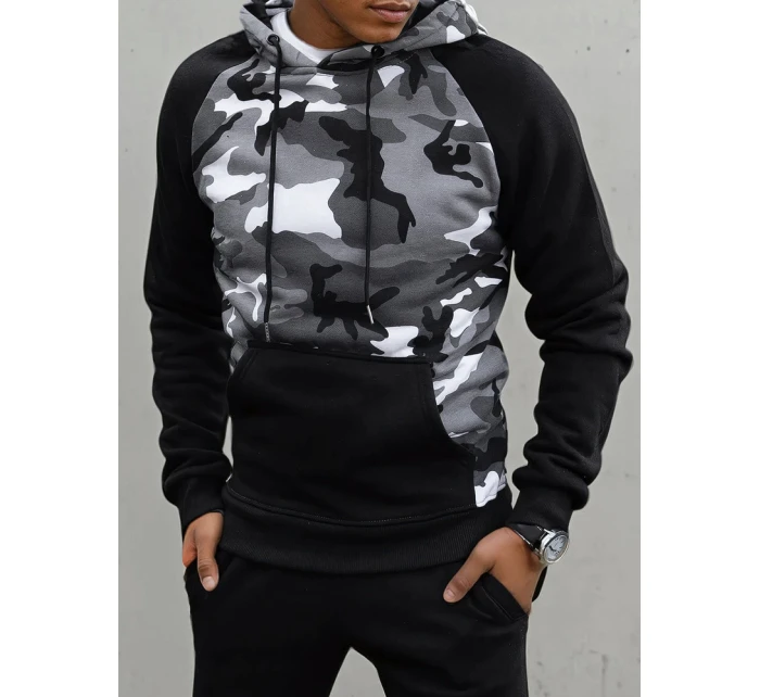 Pánská světle šedá mikina FashionStreet BX5487