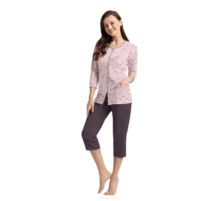 Pyžamo model 21310276 3/4 M2XL Z25/26 dámské rozepínací - Luna