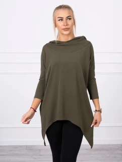 Halenka s model 21755694 potiskem khaki - K-Fashion