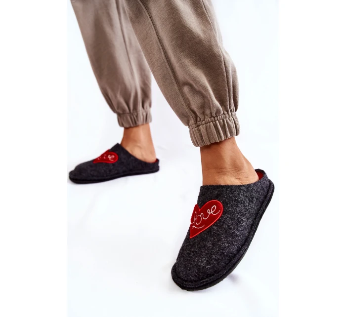 Domácí pantofle Big Star KK276019 Černá a červená