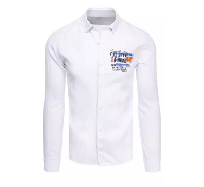 Pánská bílá košile Dstreet DX2283