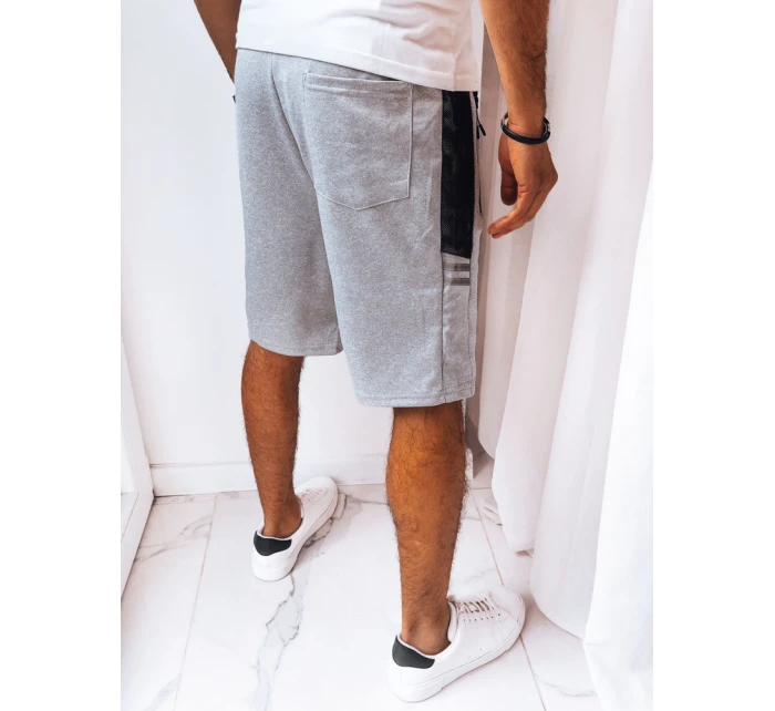FashionStreet pánské světle šedé teplákové kraťasy SX2256