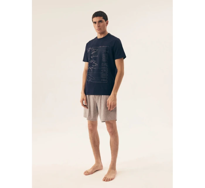 Pánské pyžamo 42598 Surf blue - HENDERSON Pánské pyžamo 42598 Surf blue - HENDERSON