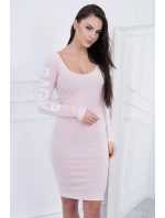 Hadrové šaty pudrově růžové Hadrové šaty pudrově růžové