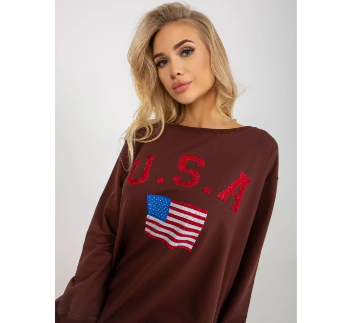 Mikina VI BL model 17926420 tmavě hnědá - FPrice