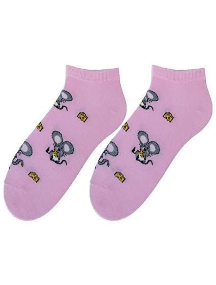Ponožky Bratex POP-D-178 Pink