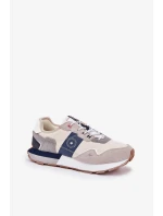 Pánské semišové tenisky na platformě Big Star – šedé