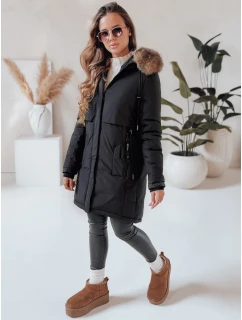 Dámská zimní bunda parka s kapucí černá FashionStreet TY5080