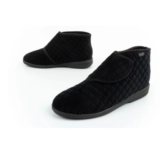 Scholl Lili Ankle zateplené pantofle na suchý zip W F301741004 dámské