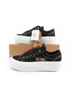 Lee Cooper dámská sportovní obuv na platformě černá se zlatými dámskými teniskami Lee Cooper dámská sportovní obuv na platformě černá se zlatými dámskými teniskami