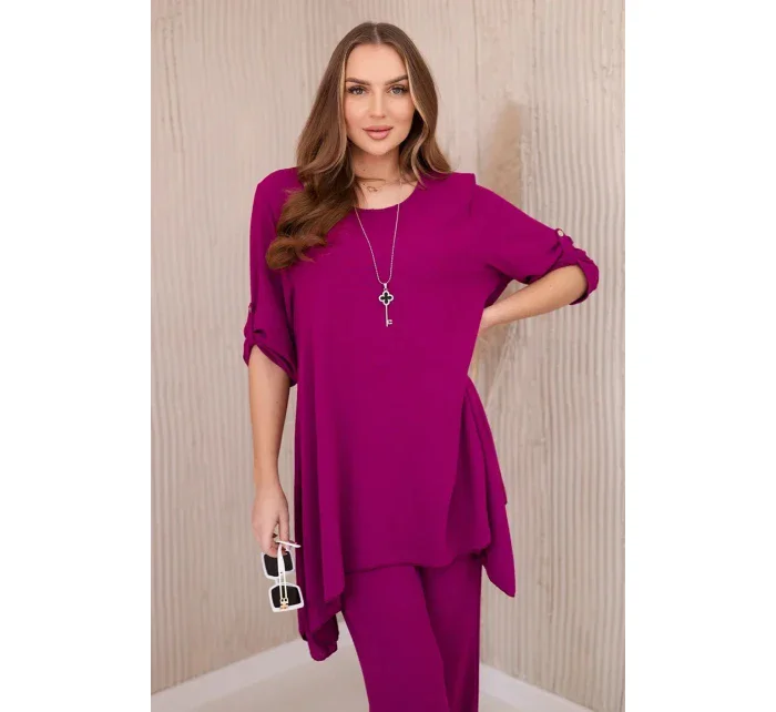 Sada halenky + kalhot s přívěskem švestka