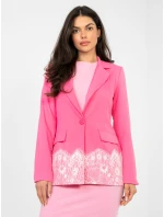 Marynarka IT MA model 22011367 ciemny różowy - FPrice Marynarka IT MA model 22011367 ciemny różowy - FPrice