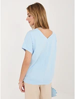 Bluzka RV BZ model 22102529 jasny niebieski - FPrice Bluzka RV BZ model 22102529 jasny niebieski - FPrice