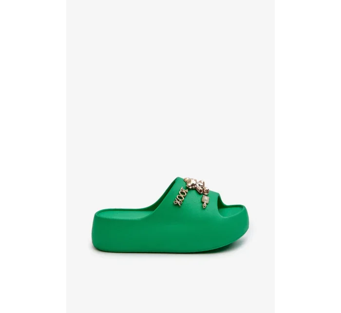 Dámské lehké pěnové pantofle se ozdobami model 20455567 - Kesi