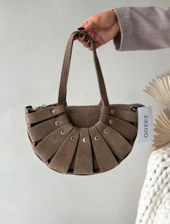 Dámská kabelka z přírodního semiše Marivane – béžová