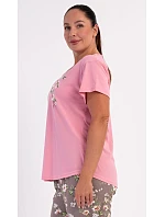 Dámské pyžamo kapri model 22405247 - Vienetta Dámské pyžamo kapri model 22405247 - Vienetta