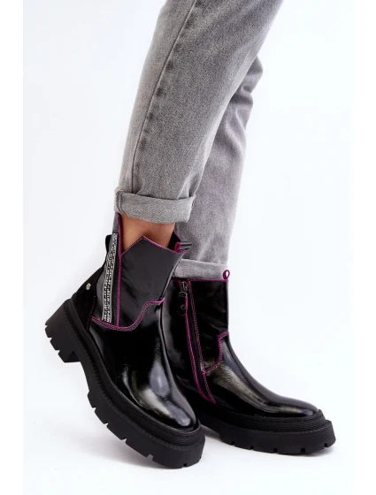 Polobotky na podpatku model 190707 Step in style Polobotky na podpatku model 190707 Step in style