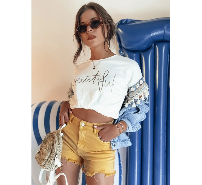 Dámské šortky žluté model 21977820 - Dstreet